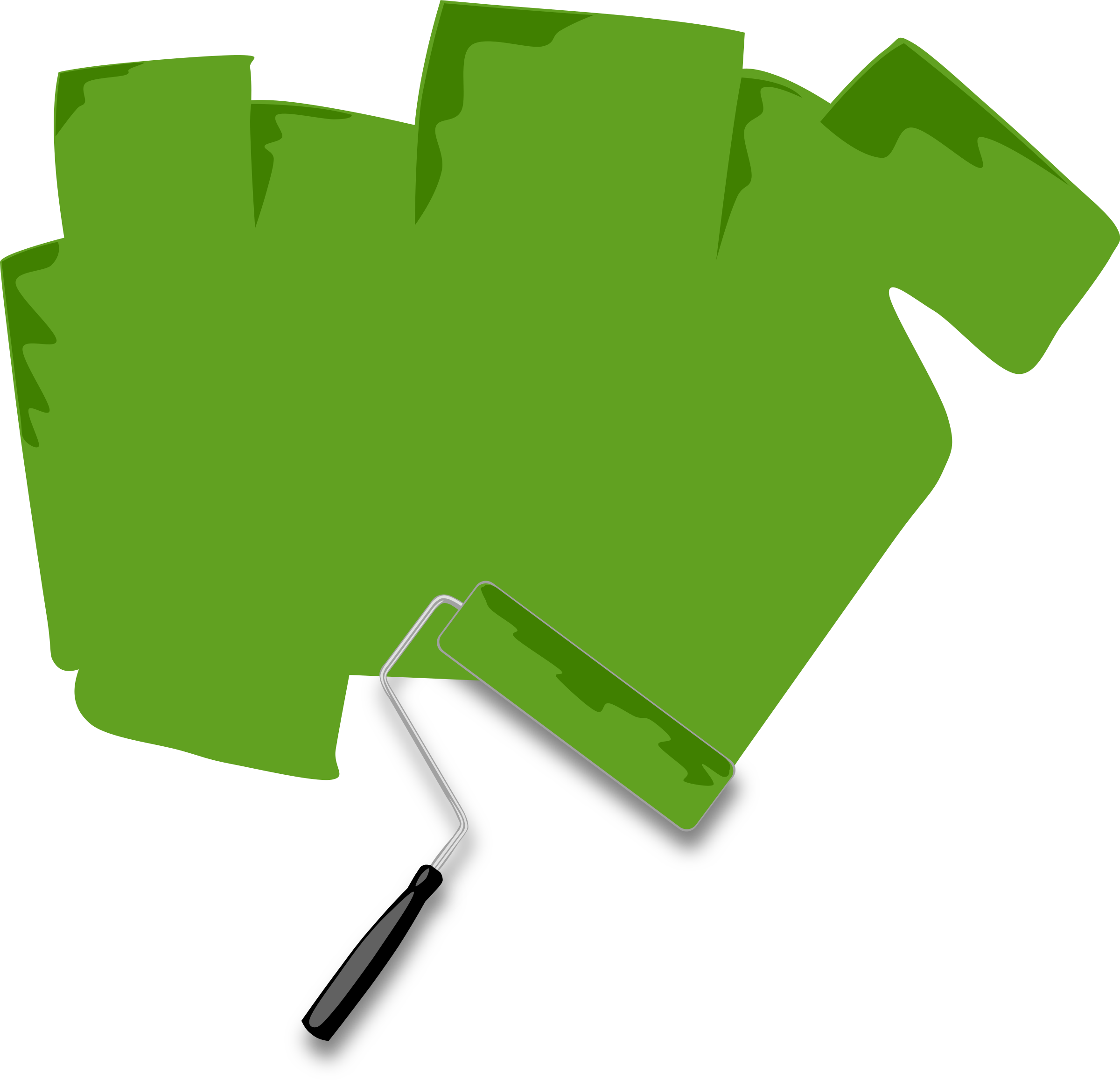 paint clipart green