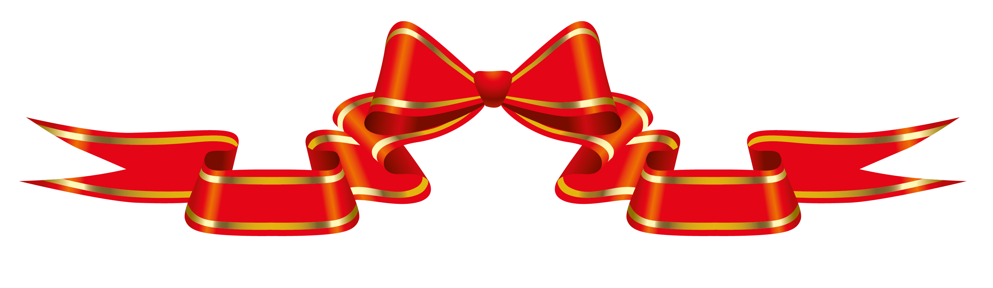 Clipart bow banner. Red with png picture