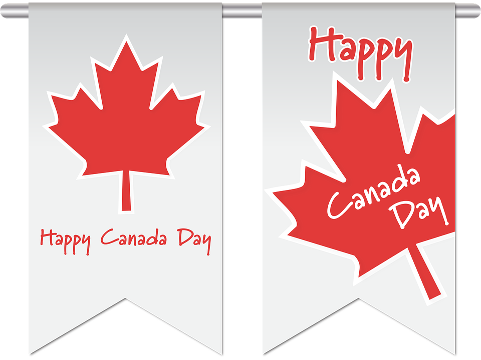 Clipart banner canada day.  best images happy