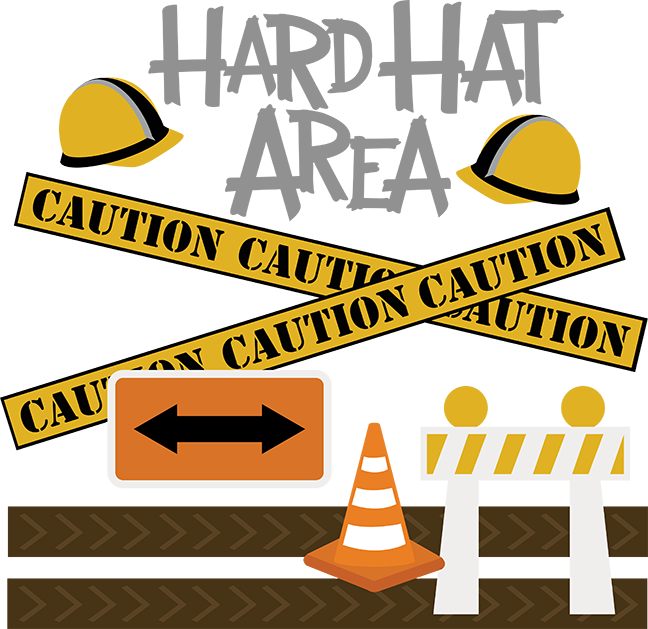 Hard hat area svg. Working clipart work zone