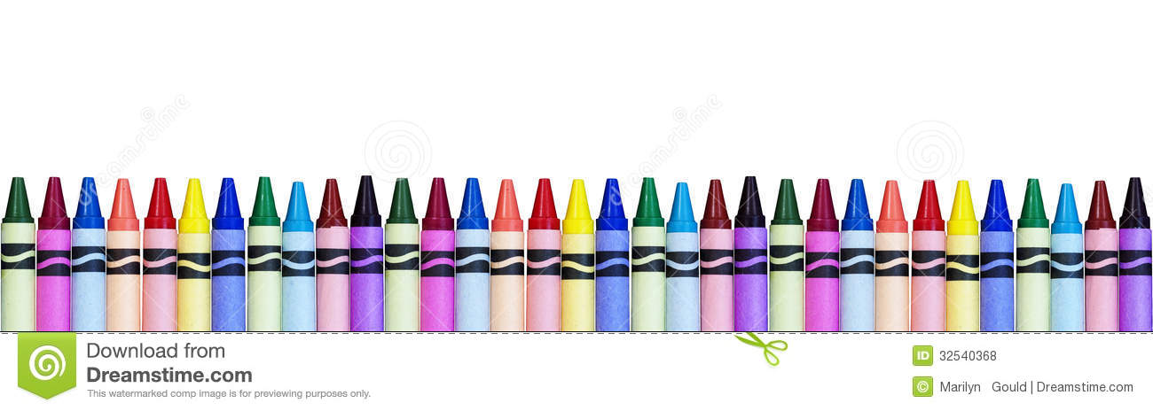 crayon clipart banner