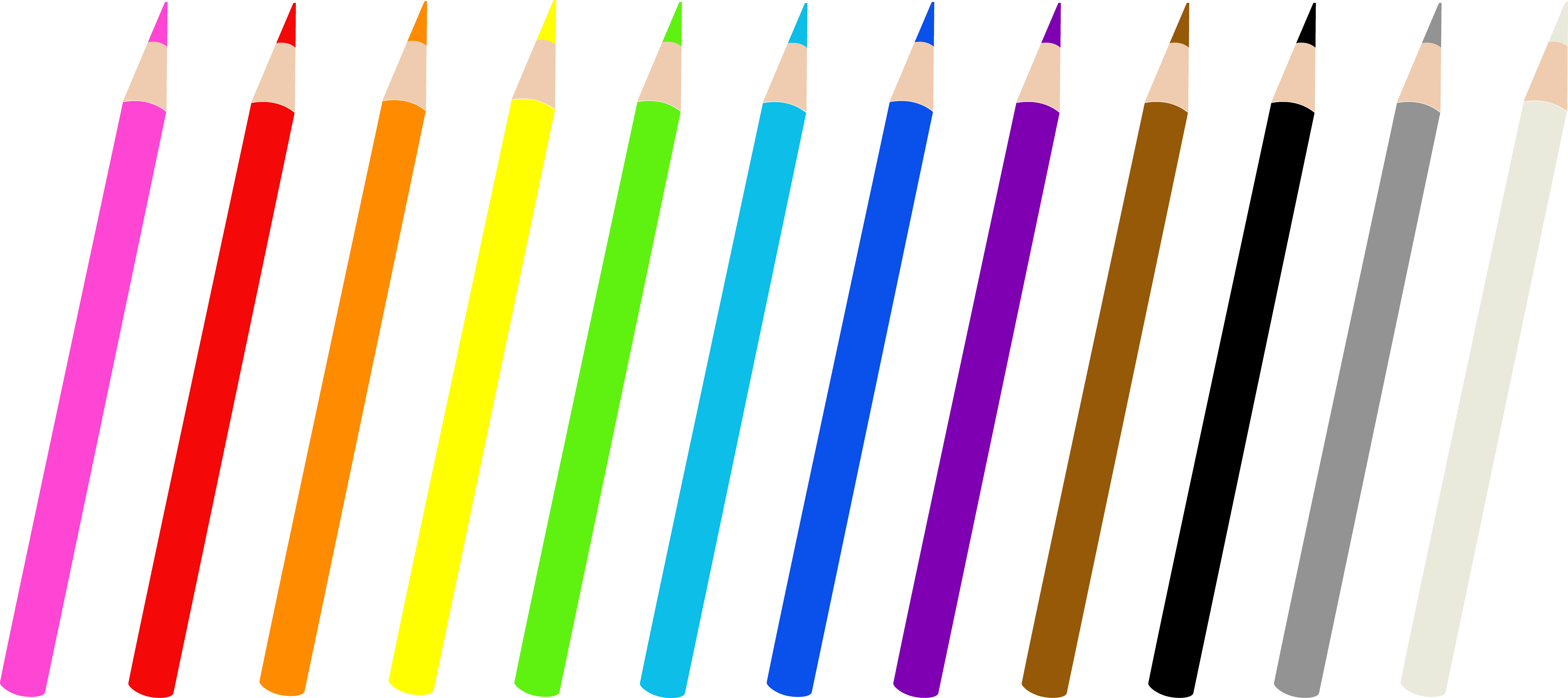 Color pencil art yahoo. Pencils clipart shape