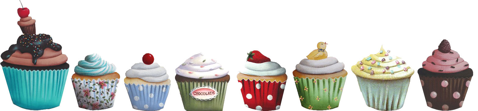 Cupcakes clipart banner. Best cupcake border clip