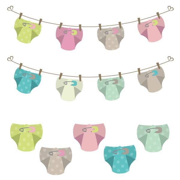 diapers clipart on line
