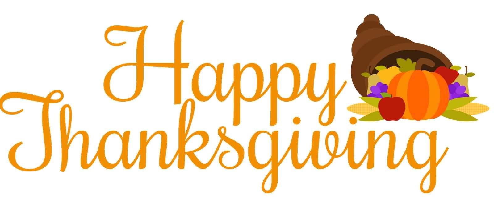 clipart banner happy thanksgiving