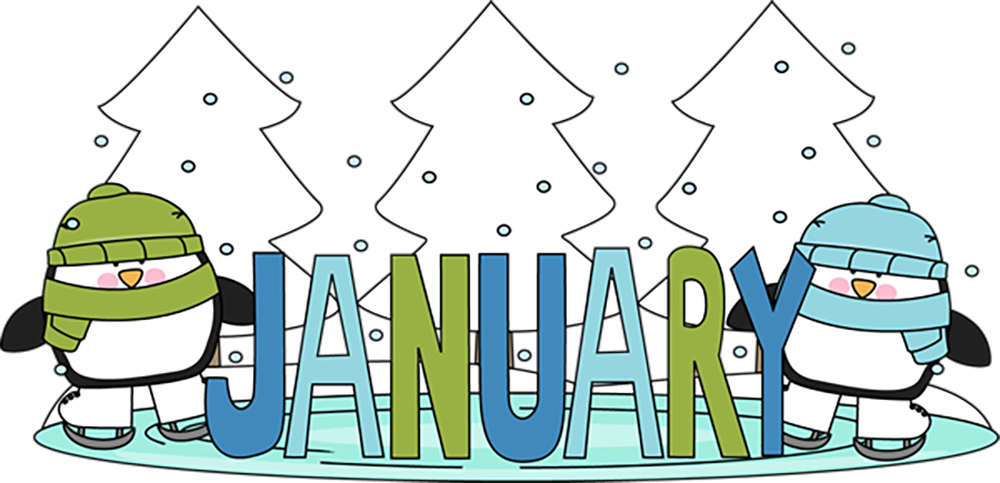 clipart banner january