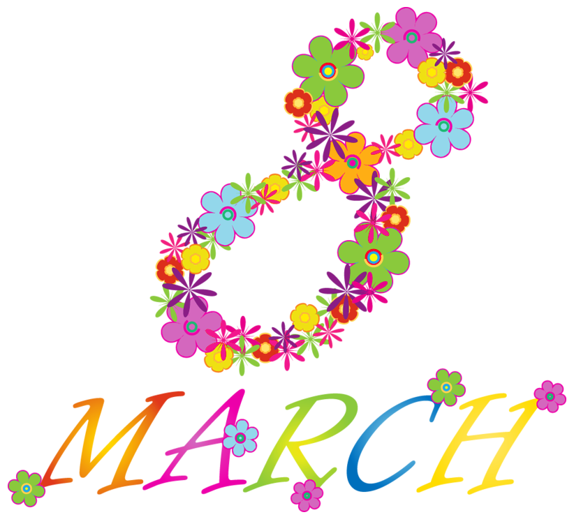  floral decor png. March clipart rainbow