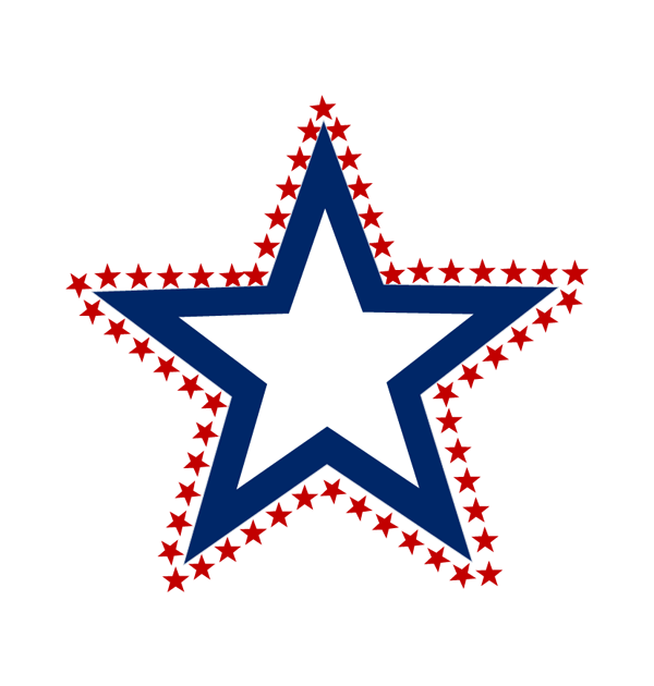 clipart star memorial day