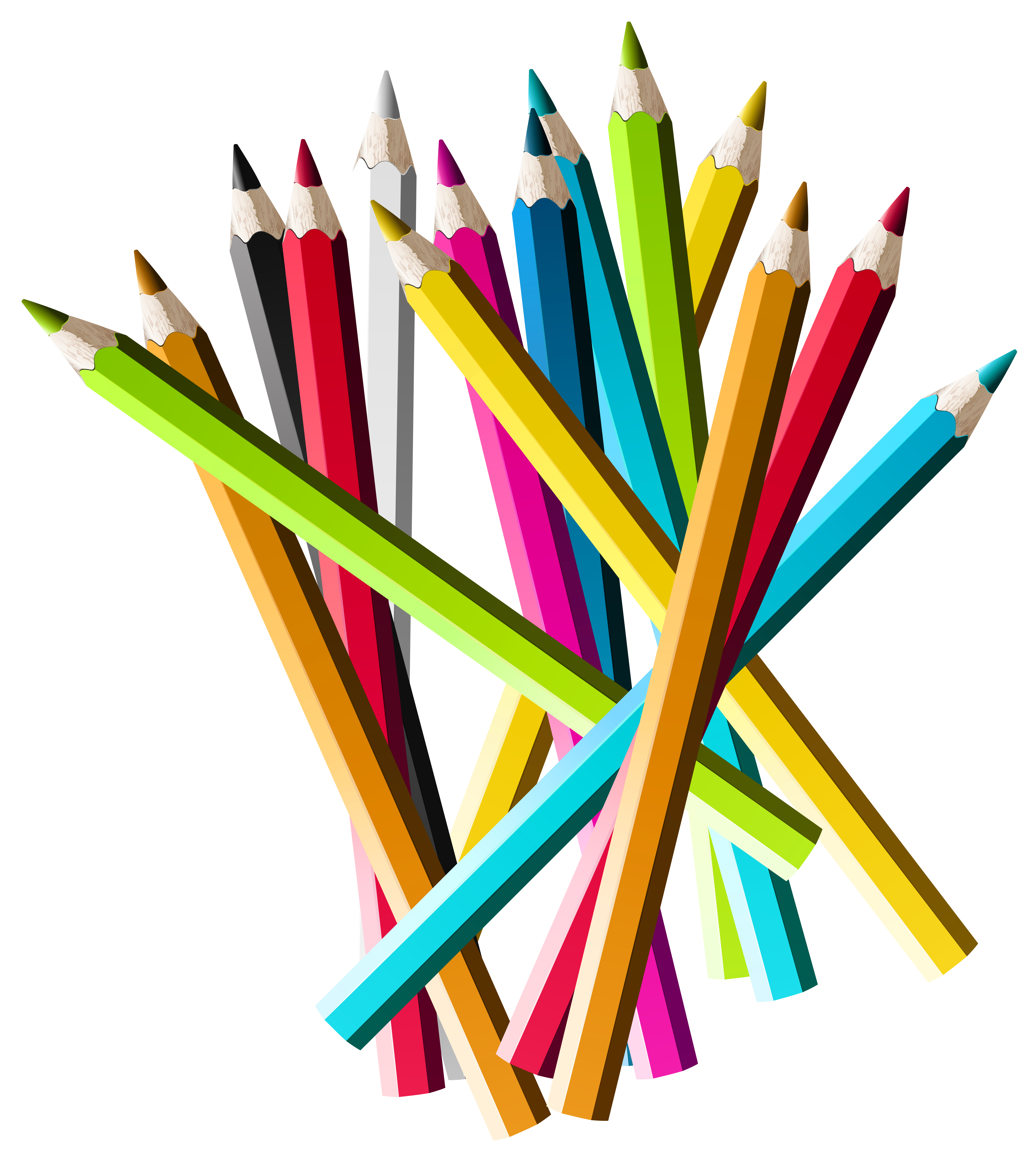 Colorful png picture gallery. Pencils clipart valentine