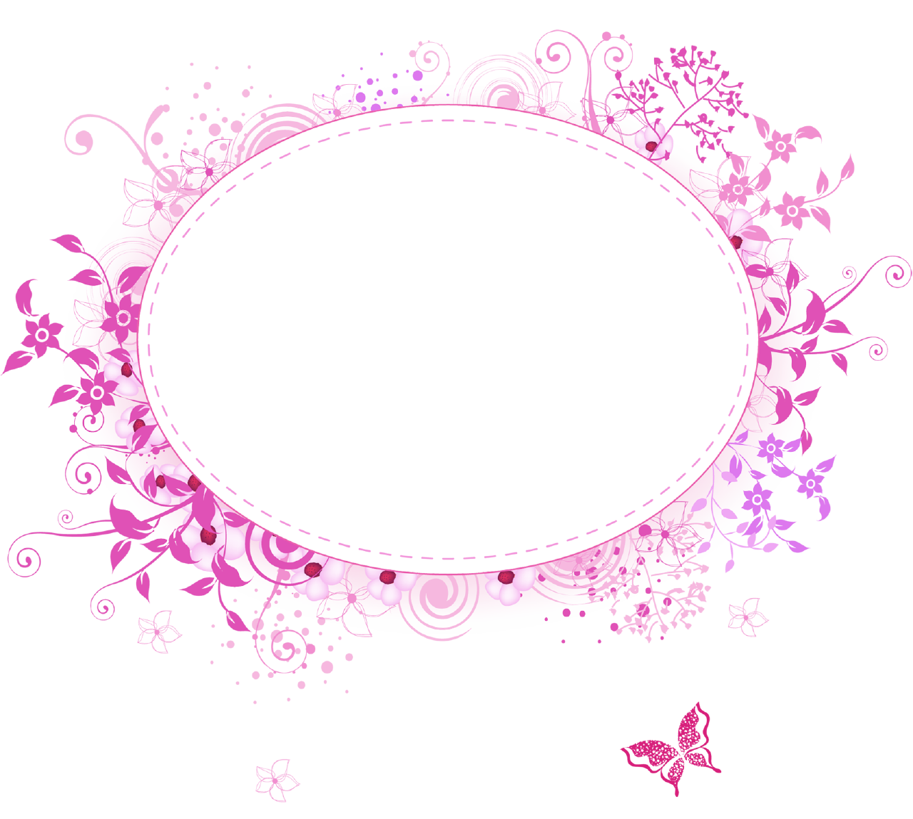 Pink png frames category. Universe clipart border
