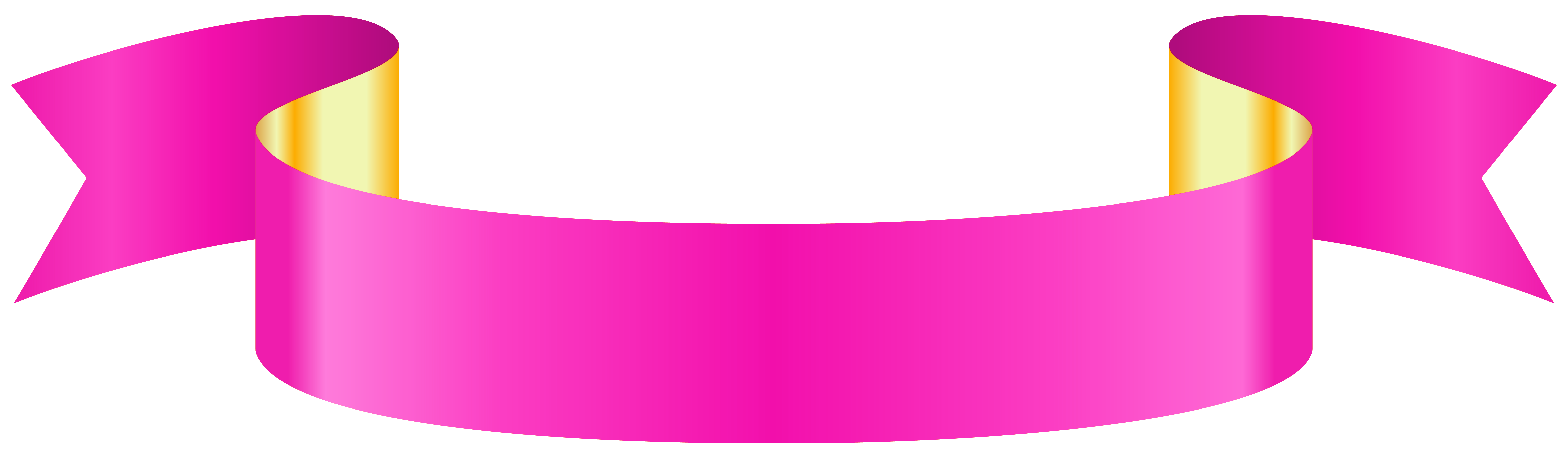 Pink transparent png clip. Clipart bow banner