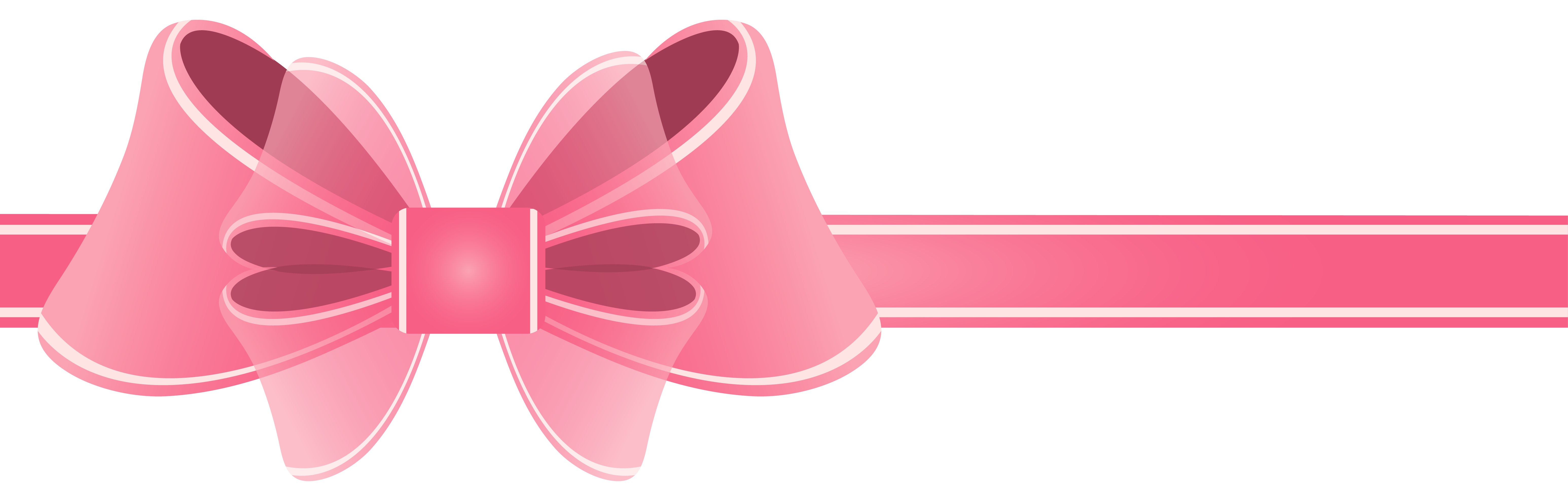 Clipart bow banner. Pink ribbon png picture
