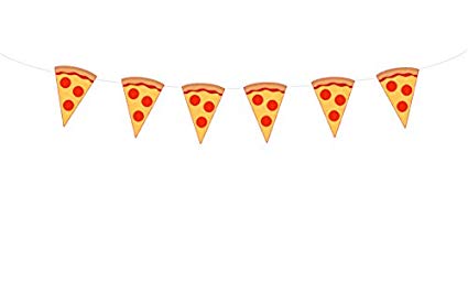 Pizza clipart banner. Amazon com tall garland