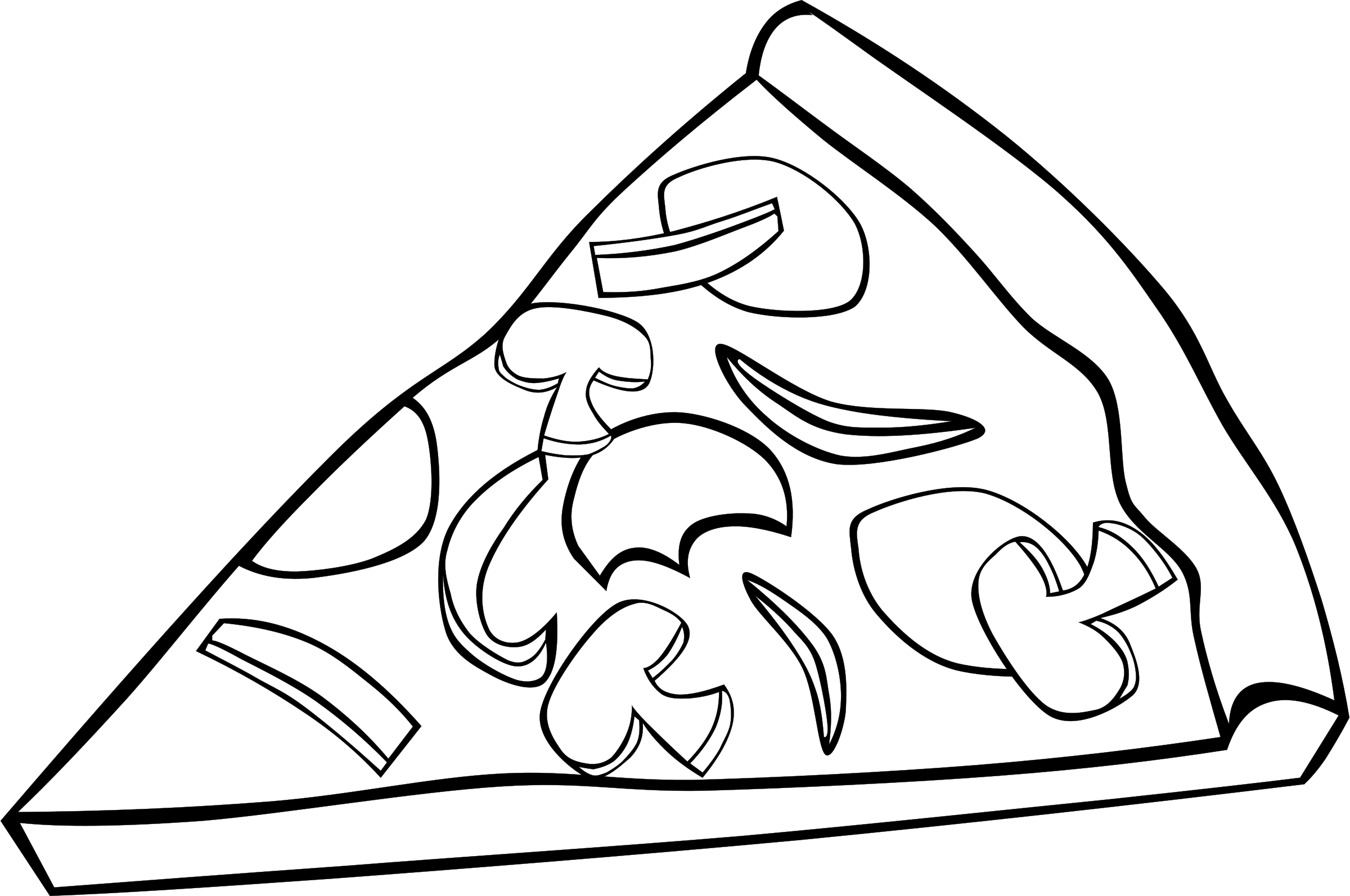 Clipart designs pizza. Pobarvanka kids pinterest pizzas