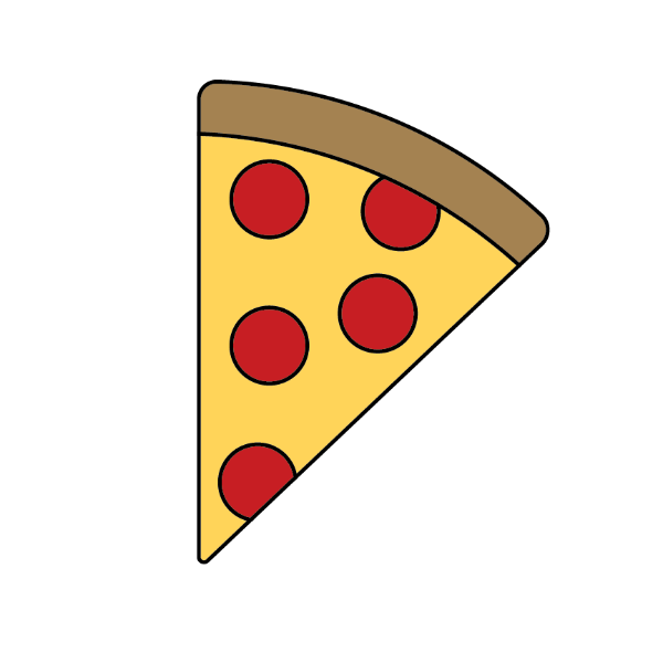 clipart banner pizza
