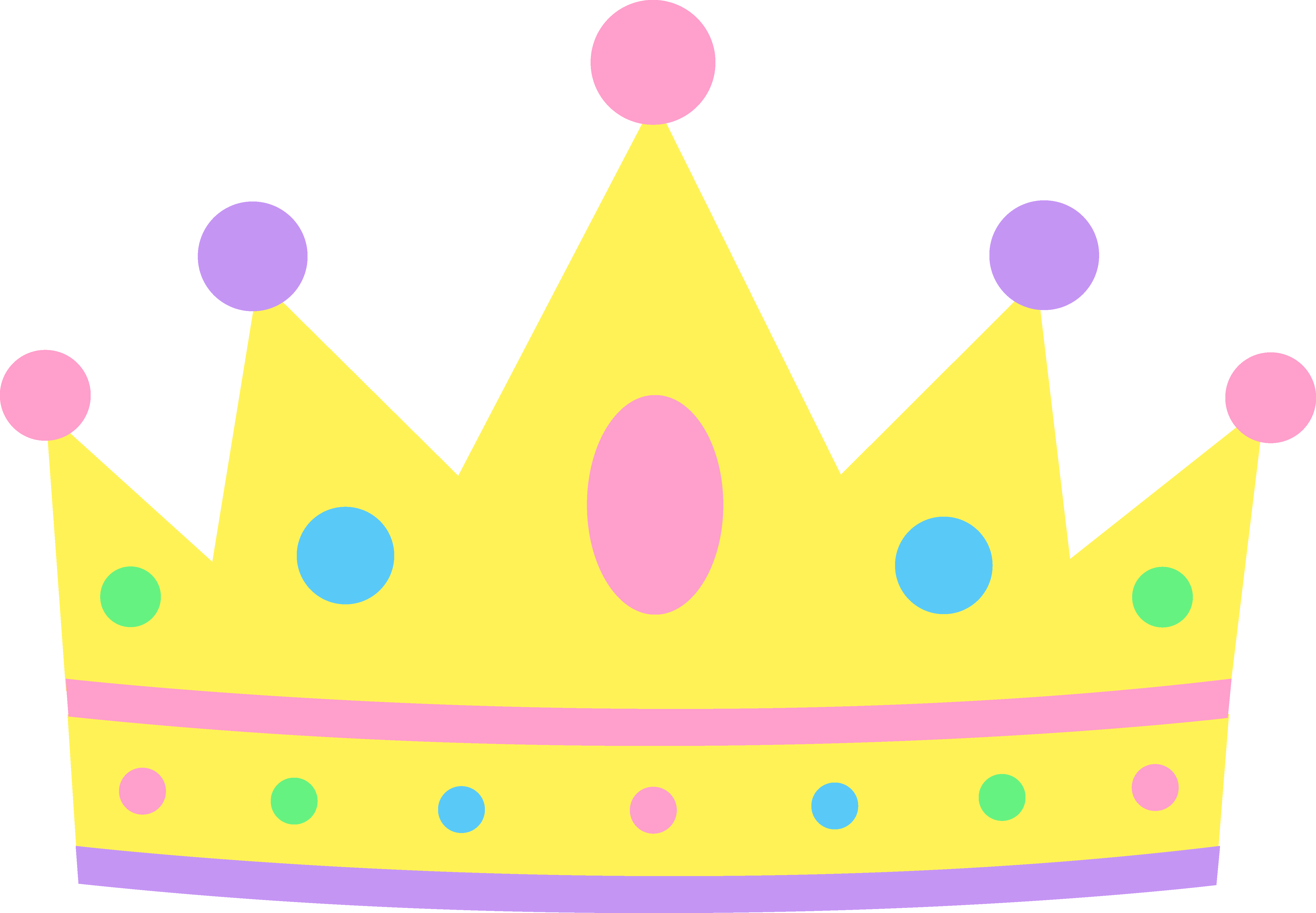 Girly clipart tiara. Pastel princess crown baby