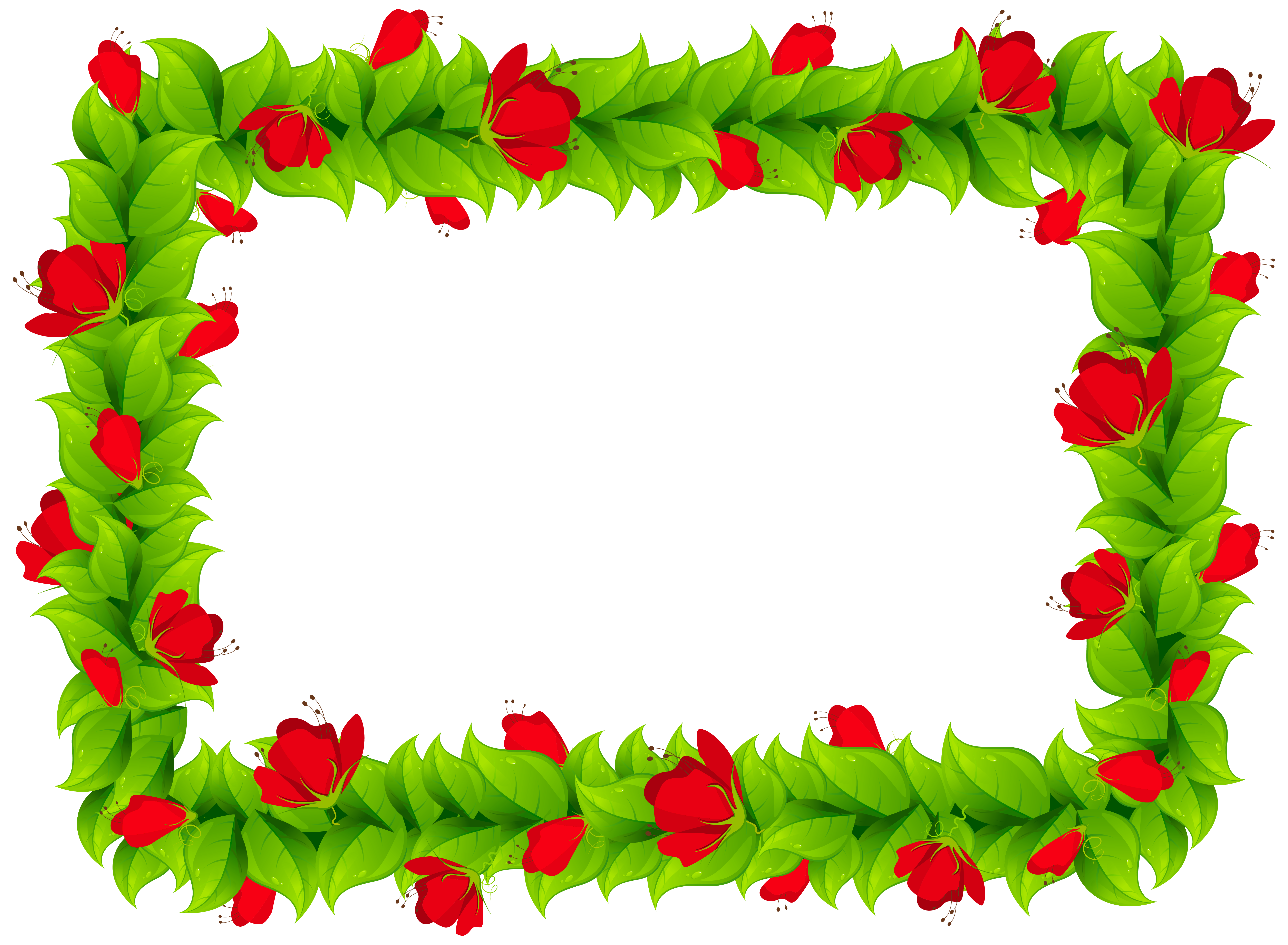 Peppers clipart border. Floral frame png image