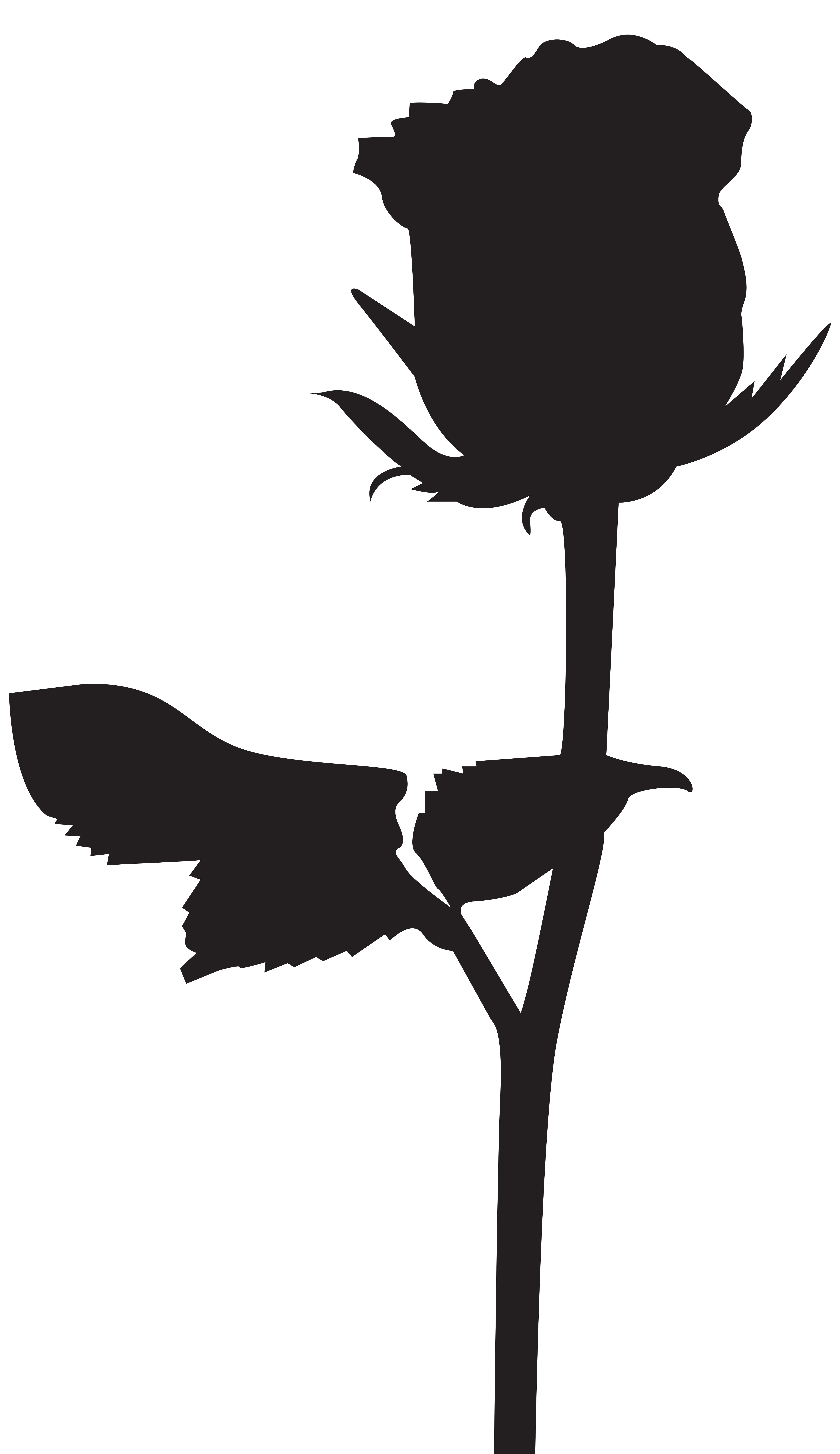 Rose png transparent clip. Seal clipart silhouette
