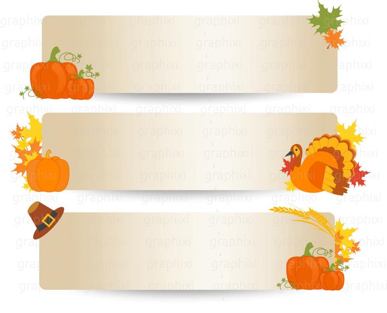 Clipart thanksgiving banner. Commercial use personal vector