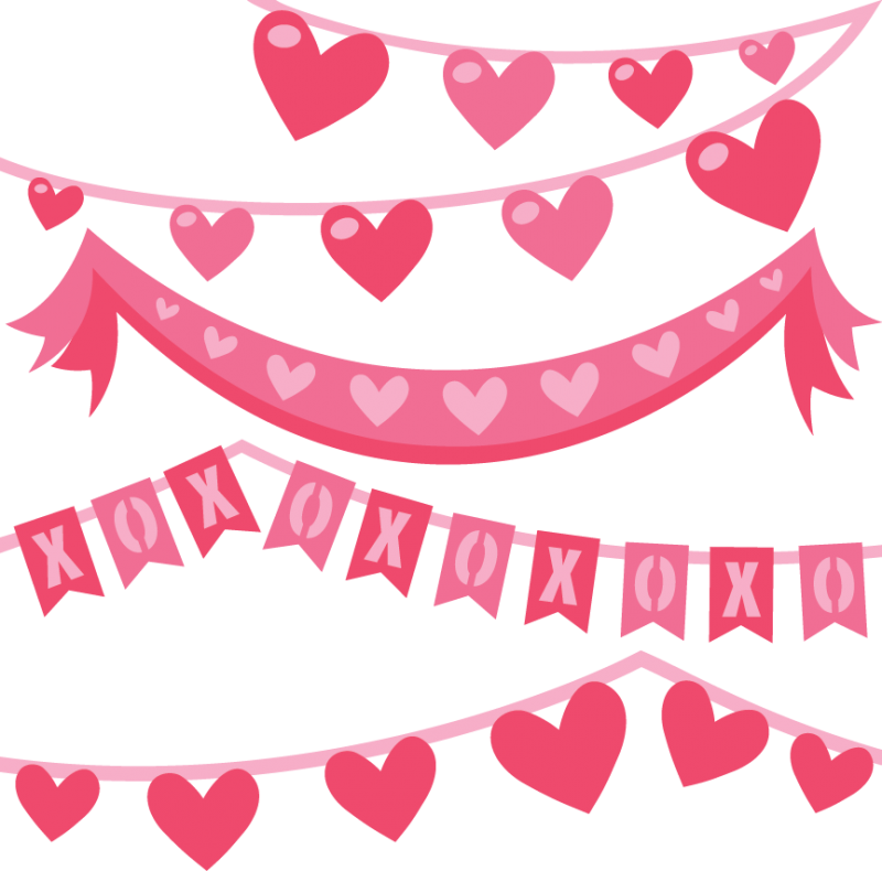 Day letters format valentine. Clipart banner valentines