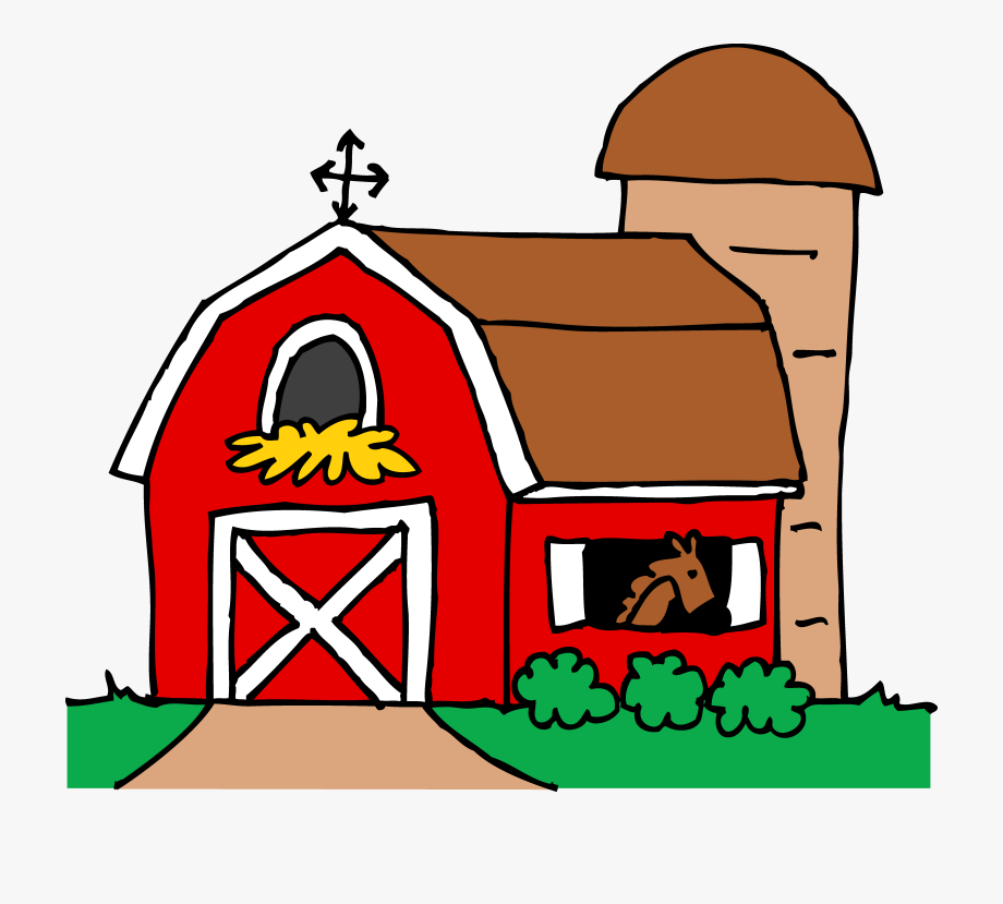 barn clipart farm house
