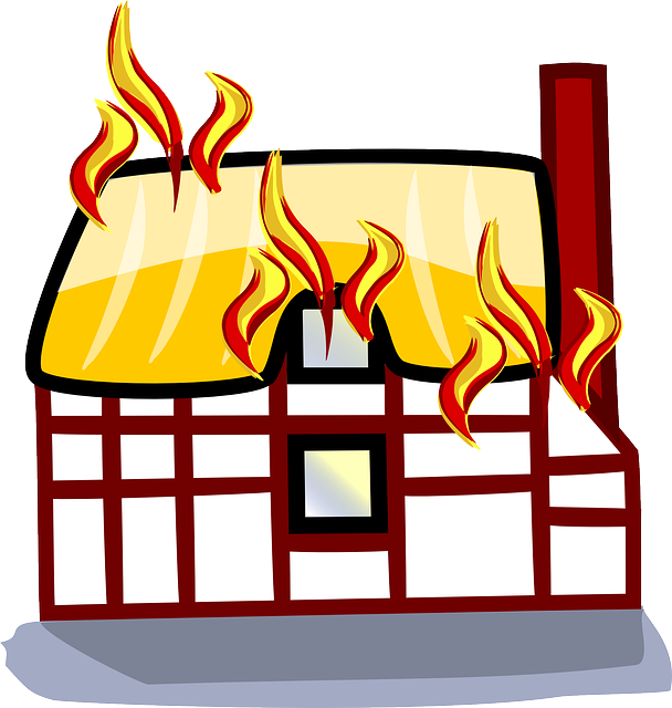 Houses fire