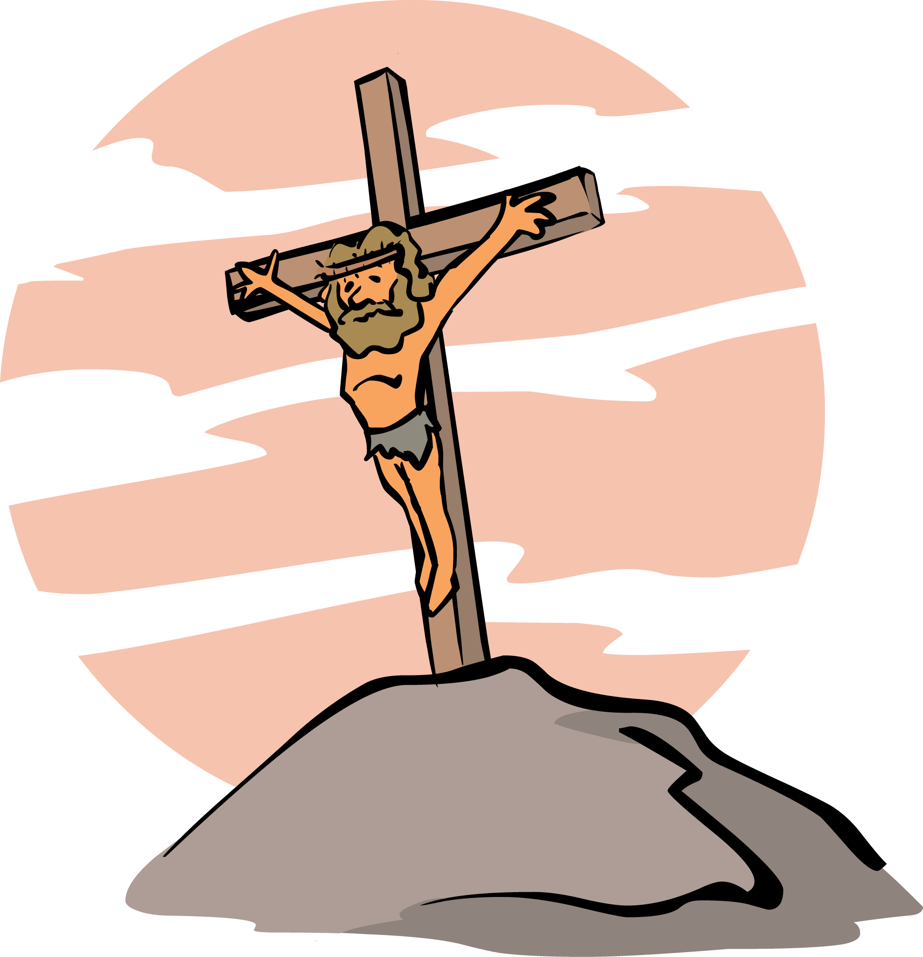 Bible easter clip art. Jesus clipart rocks