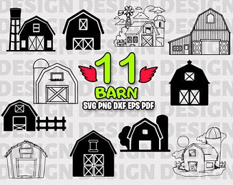 clipart barn country farm