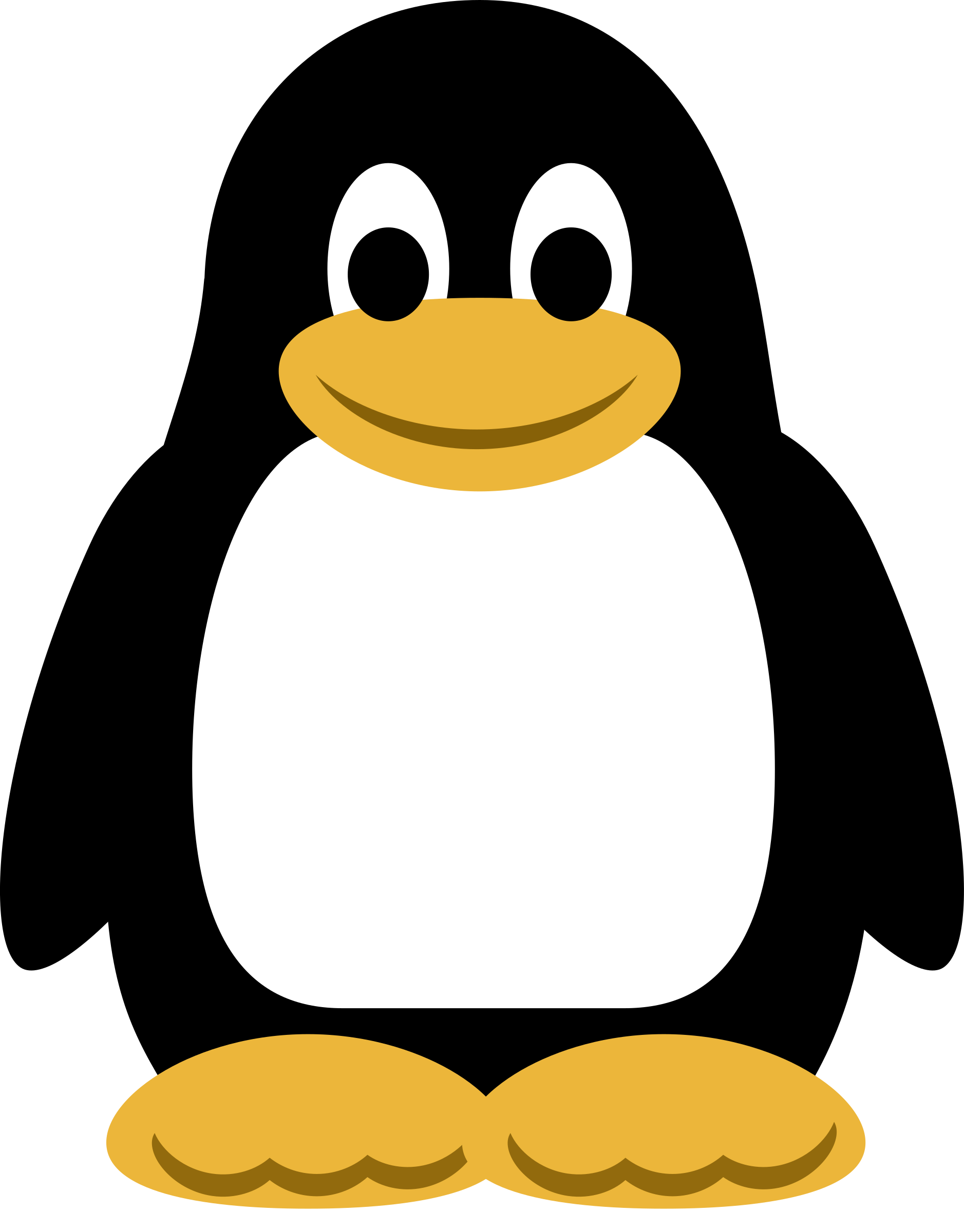King penguin cute top. Clipart penquin colored