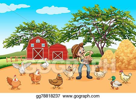 clipart barn egg farm