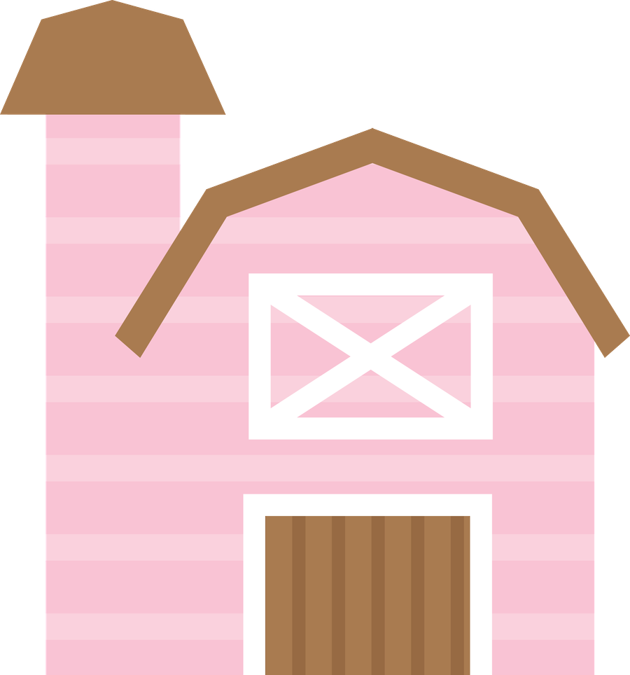clipart houses pink