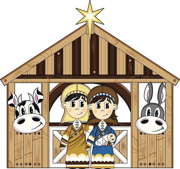 nativity clipart barn