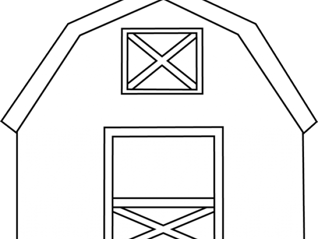 clipart barn outline