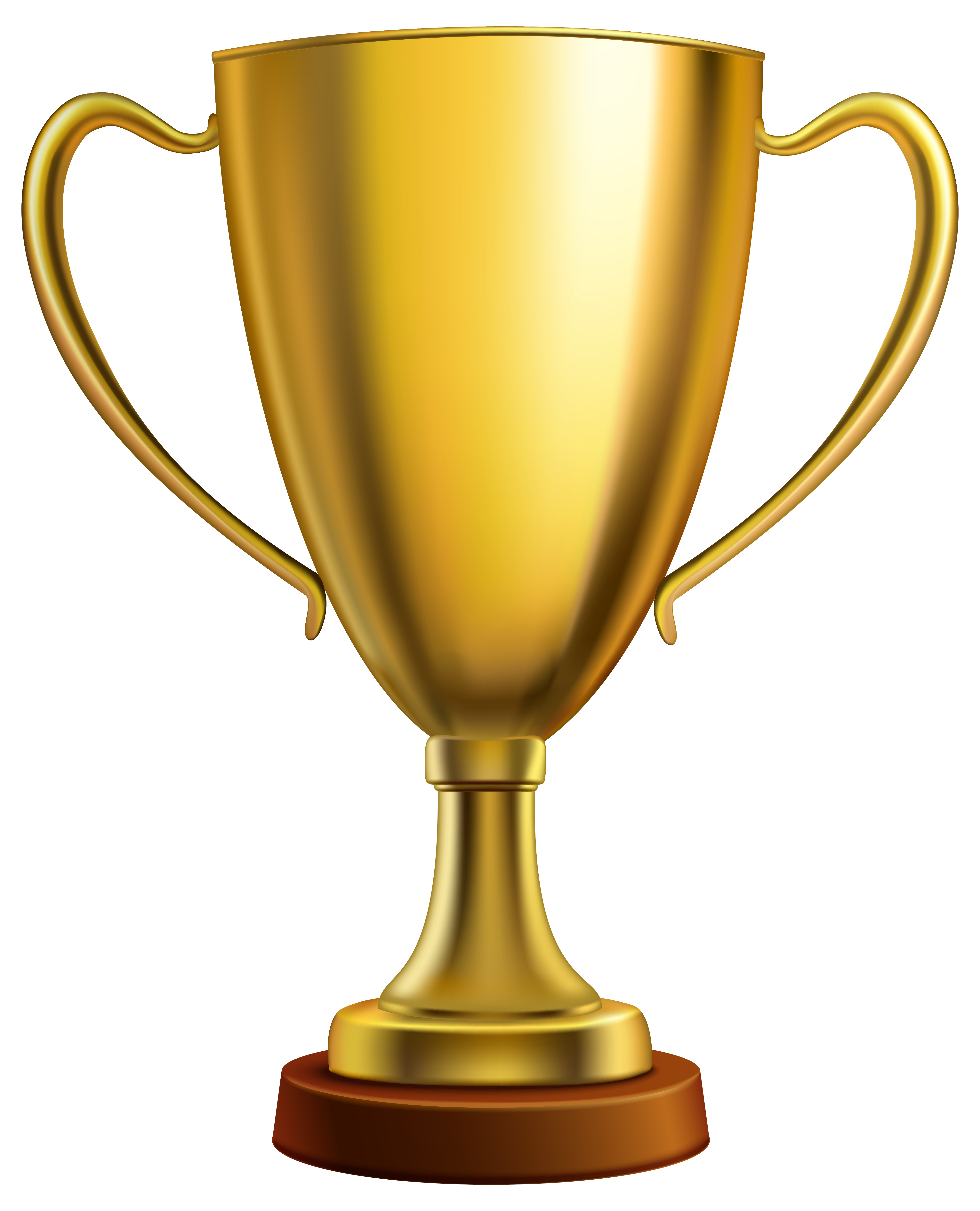 Gold trophy png image. Cup clipart template