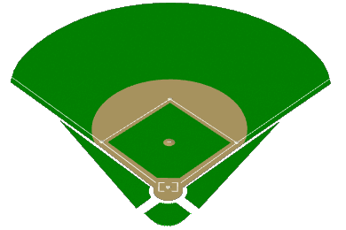 softball clipart baseball park