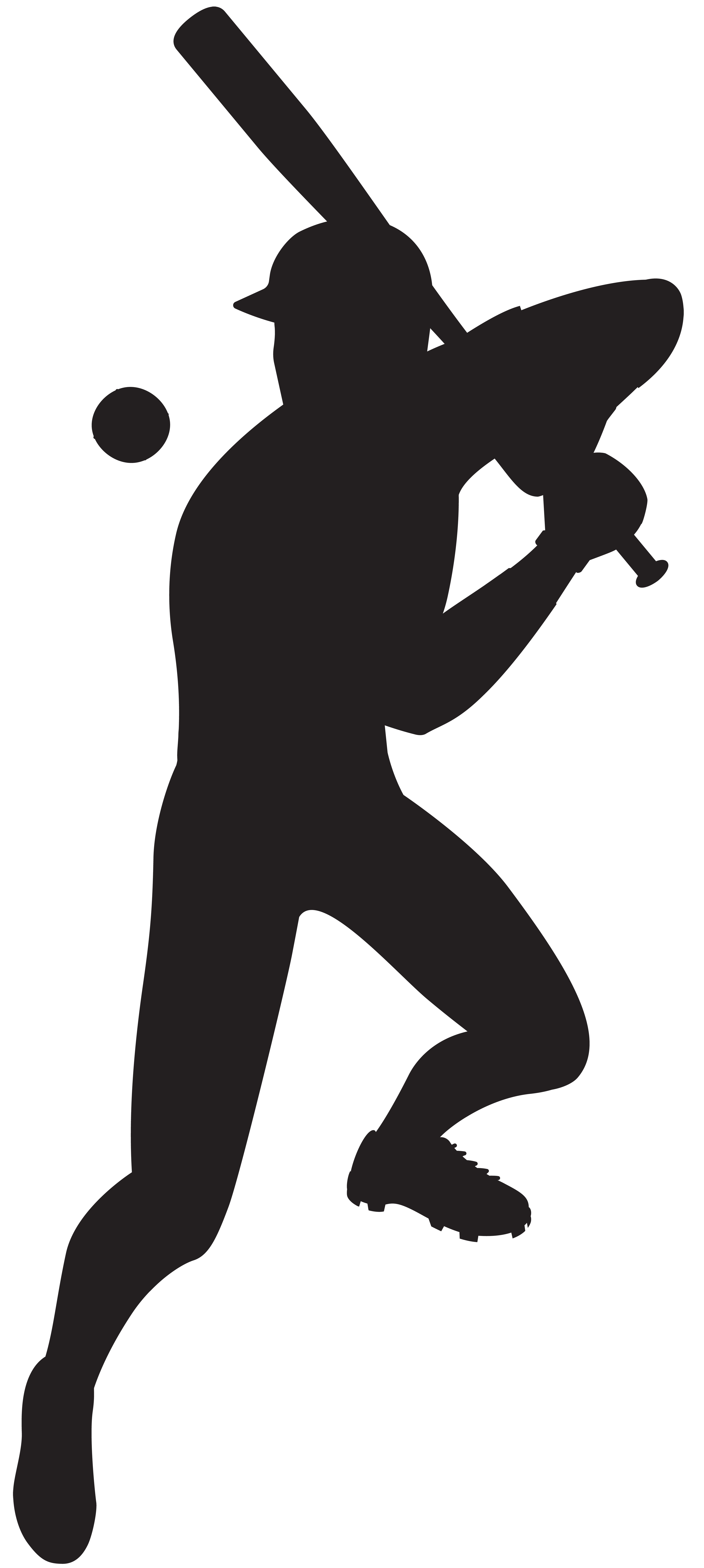 Clipart baseball baseball player. Silhouette clip art image