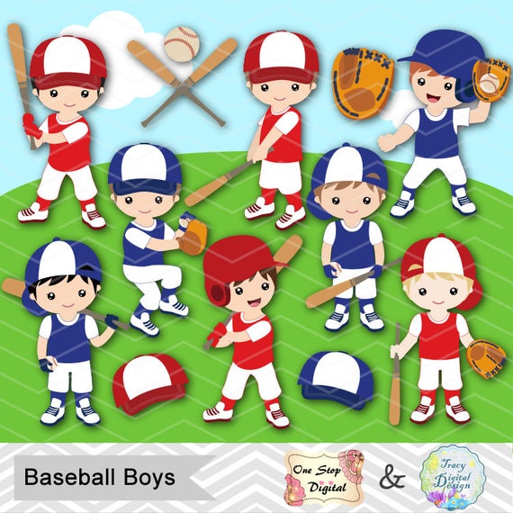 Instant download boy digital. Clipart baseball baseball team