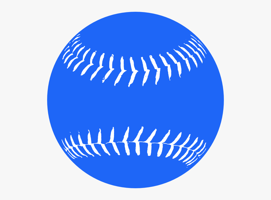 softball clipart blue