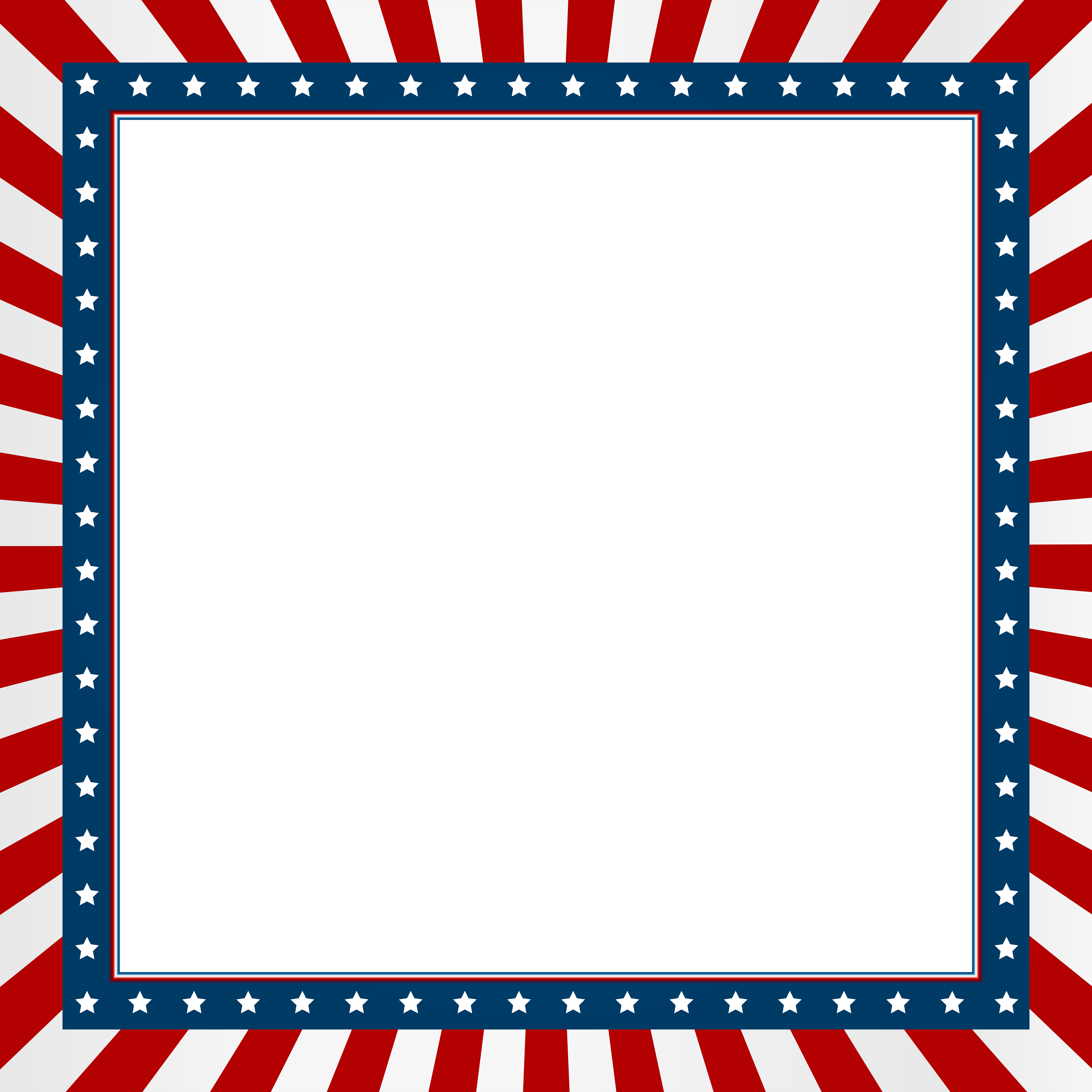 clipart border fourth july
