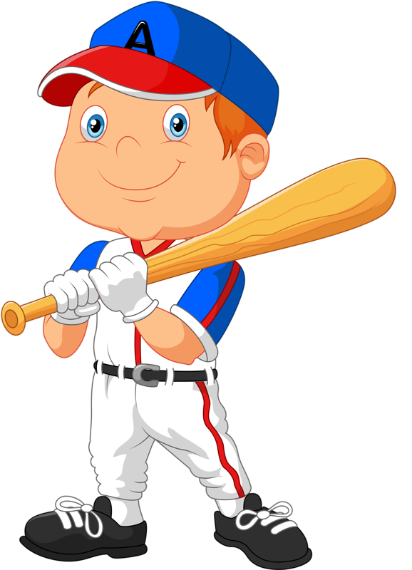 clipart children baseball