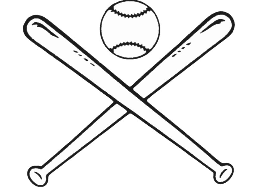 Clipart diamond baseball field. Drawing image group bat