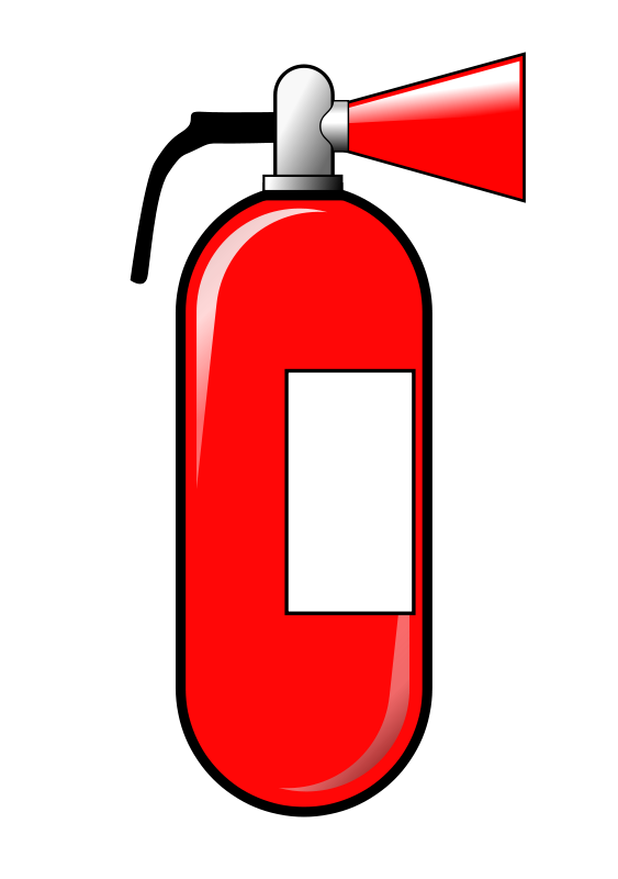 Fire extinguisher community theme. Working clipart safely