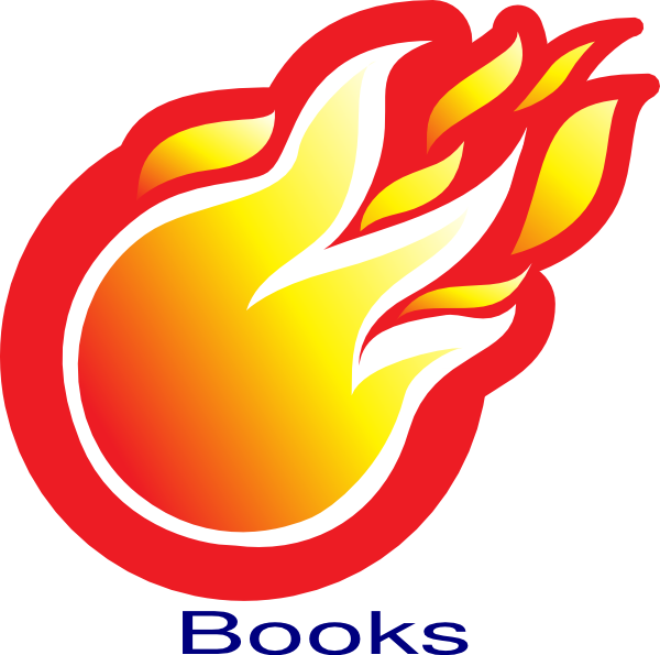 Fire ball books clip. Flames clipart blaze