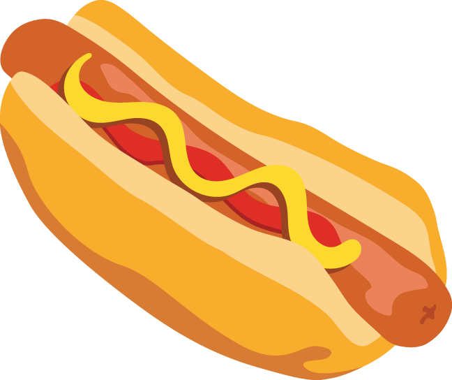 hotdog clipart bratwurst