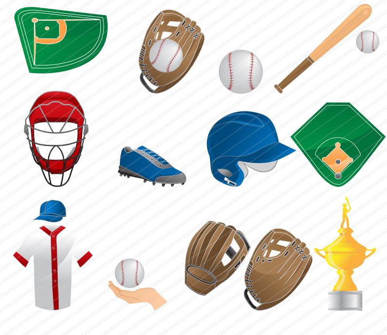 Sports instant download sport. Clipart baseball item