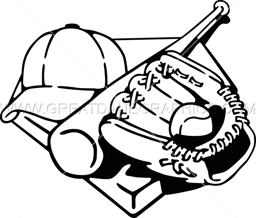 Players equipment production ready. Clipart baseball item