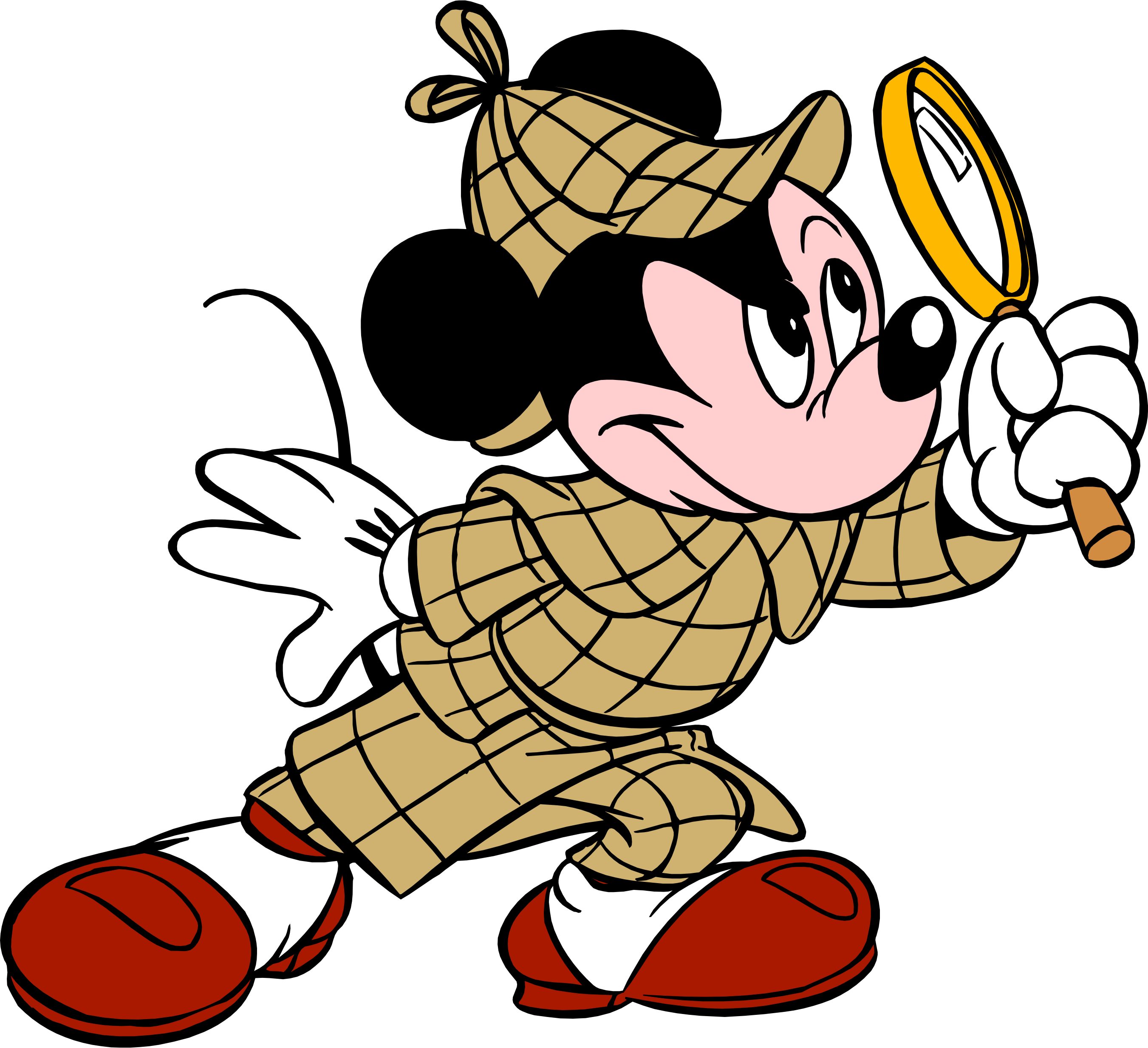 Mickey mouse in png. Detective clipart webquest