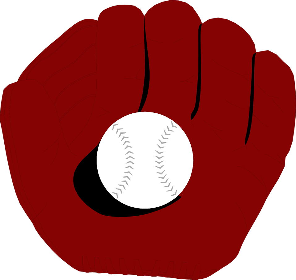 clipart baseball mitten