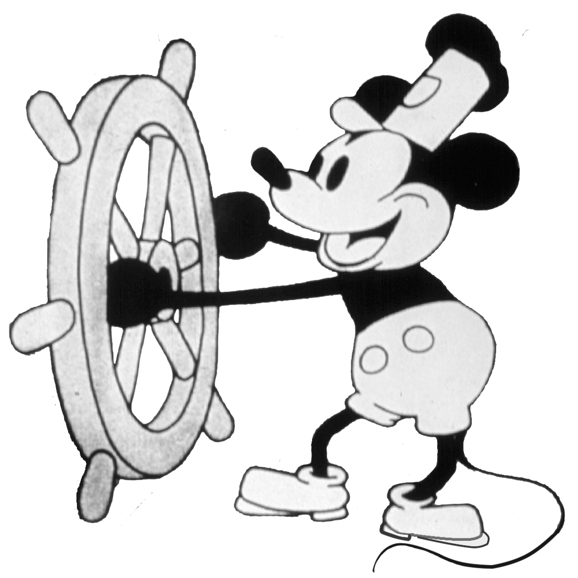 Mice clipart easy. Old mickey mouse drawing