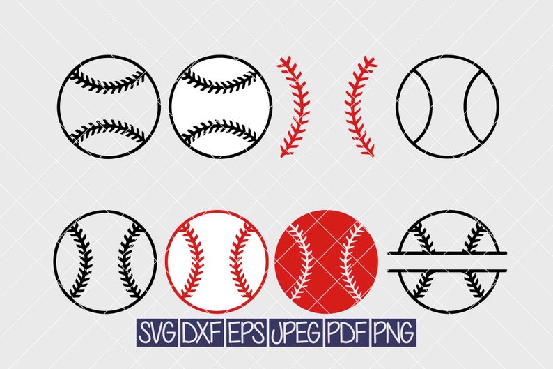Svg eps png dxf. Clipart baseball pdf